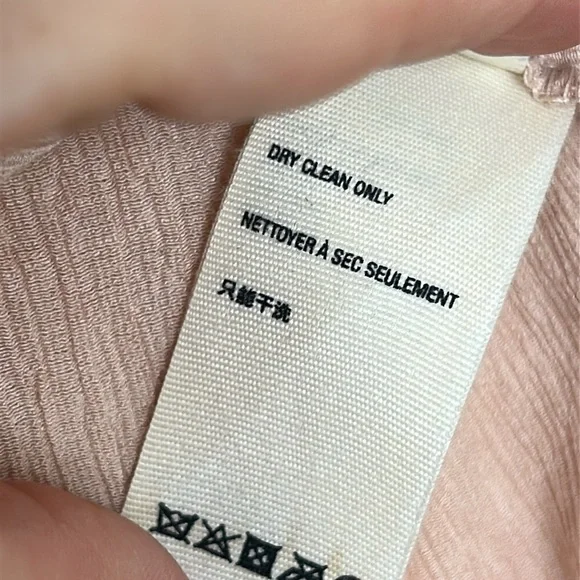 NWT FREE PEOPLE Check On It Light Pink Wrap Top Size Medium - Picture 14 of 16